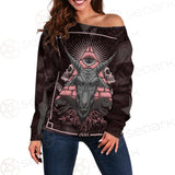 Satan Skull SED-0111 Off Shoulder Sweaters