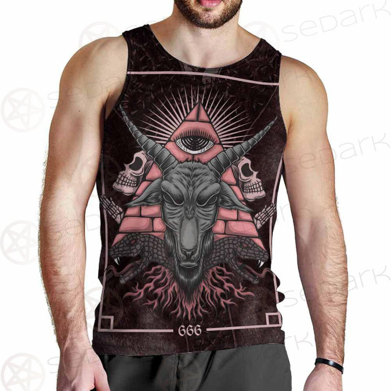 Satan Skull SED-0111 Men Tank-tops