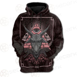 Satan Skull SED-0111 Hoodie Raglan