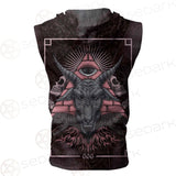 Satan Skull SED-0111 Zip Sleeveless Hoodie