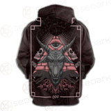 Satan Skull SED-0111 Hoodie Raglan Zip