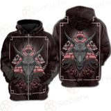 Satan Skull SED-0111 Hoodie Raglan Zip