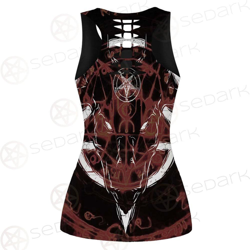 Pentagram Baphoment SED-0112 Hollow Out Tank Top