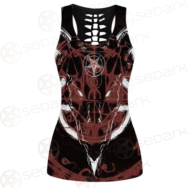 Pentagram Baphoment SED-0112 Hollow Out Tank Top