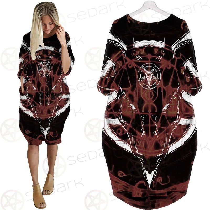 Pentagram Baphoment SED-0112 Batwing Pocket Dress