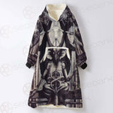 New Baphomet Abstract SED-0113 Oversized Sherpa Blanket Hoodie