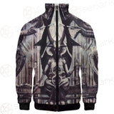 New Baphomet Abstract SED-0113 Stand-up Collar Jacket