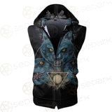 New Cat SED-0114 Zip Sleeveless Hoodie