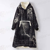 Real Baphomet SED-0115 Oversized Sherpa Blanket Hoodie