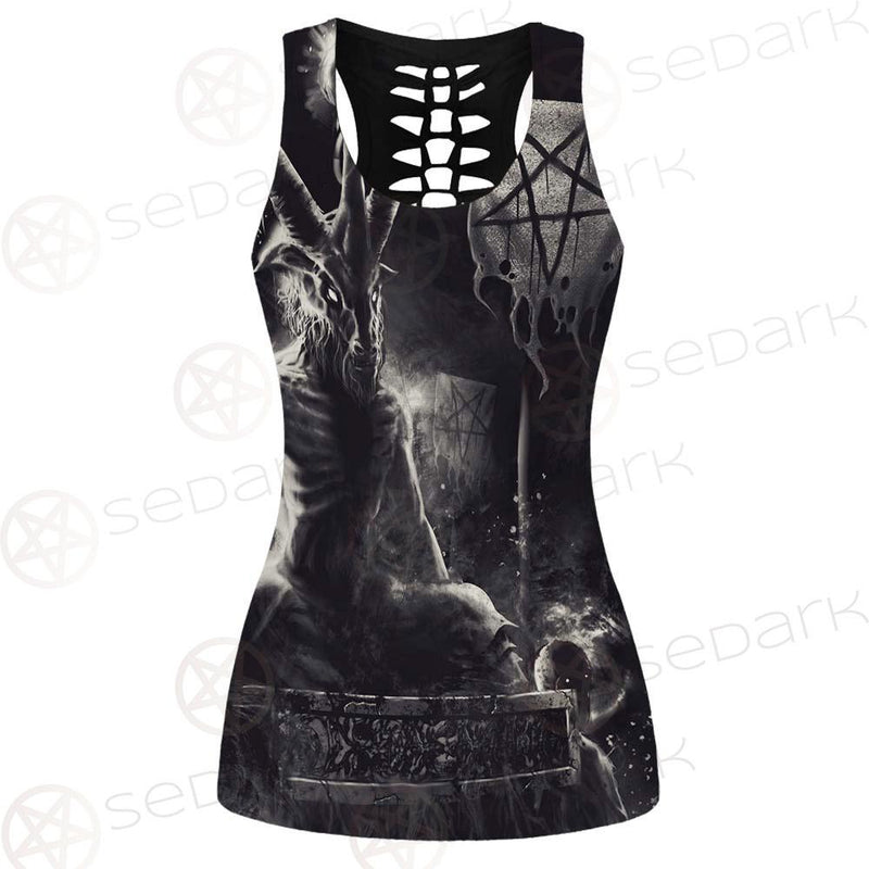 Real Baphomet SED-0115 Hollow Out Tank Top