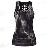 Real Baphomet SED-0115 Hollow Out Tank Top