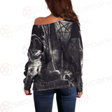 Real Baphomet SED-0115 Off Shoulder Sweaters