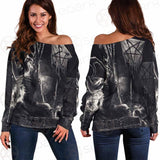 Real Baphomet SED-0115 Off Shoulder Sweaters