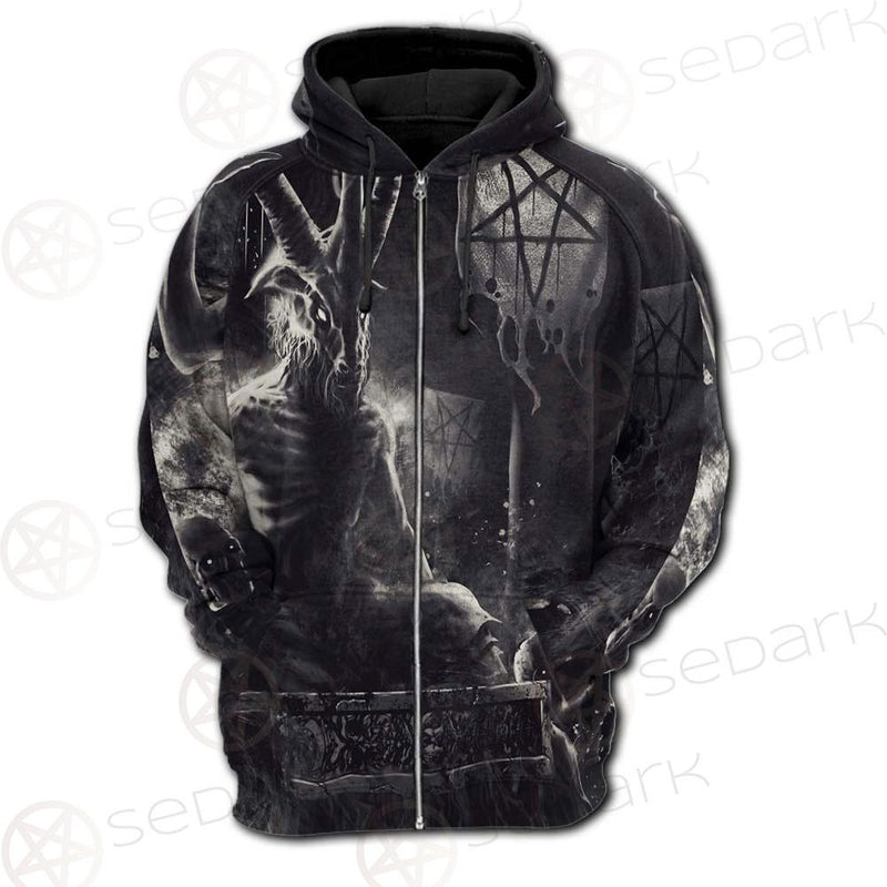 Real Baphomet SED-0115 Hoodie Raglan Zip