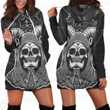 Satan Skull SED-0116 Hoodie Dress