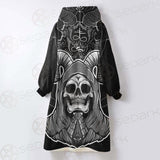 Satan Skull SED-0116 Oversized Sherpa Blanket Hoodie