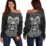 Satan Skull SED-0116 Off Shoulder Sweaters