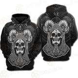 Satan Skull SED-0116 Hoodie Raglan