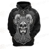 Satan Skull SED-0116 Hoodie Raglan