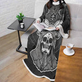 Satan Skull SED-0116 Sleeved Blanket