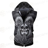 Satan Skull SED-0116 Zip Sleeveless Hoodie