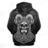 Satan Skull SED-0116 Hoodie Raglan Zip