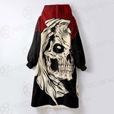 Horrible Skull SED-0117 Oversized Sherpa Blanket Hoodie