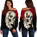 Horrible Skull SED-0117 Off Shoulder Sweaters