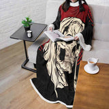 Horrible Skull SED-0117 Sleeved Blanket