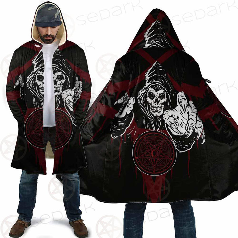 Skull Pentagram SED-0118 Cloak with bag