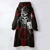 Skull Pentagram SED-0118 Oversized Sherpa Blanket Hoodie