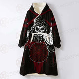 Skull Pentagram SED-0118 Oversized Sherpa Blanket Hoodie