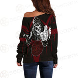 Skull Pentagram SED-0118 Off Shoulder Sweaters