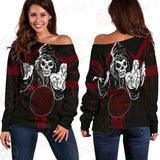 Skull Pentagram SED-0118 Off Shoulder Sweaters