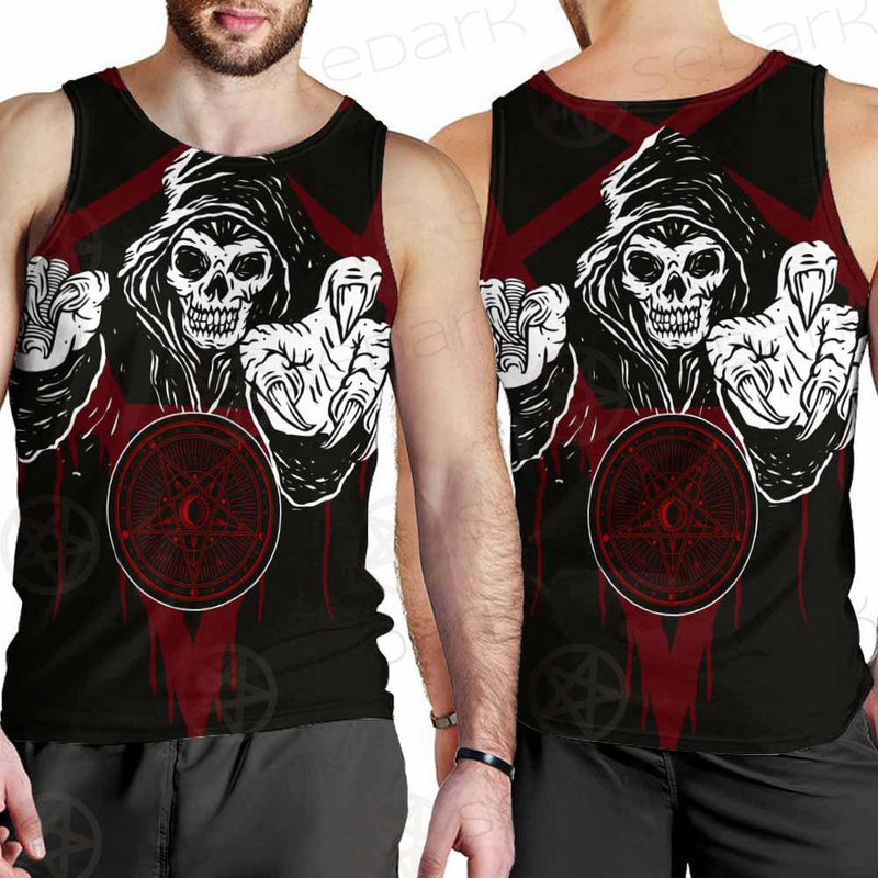 Skull Pentagram SED-0118 Men Tank-tops