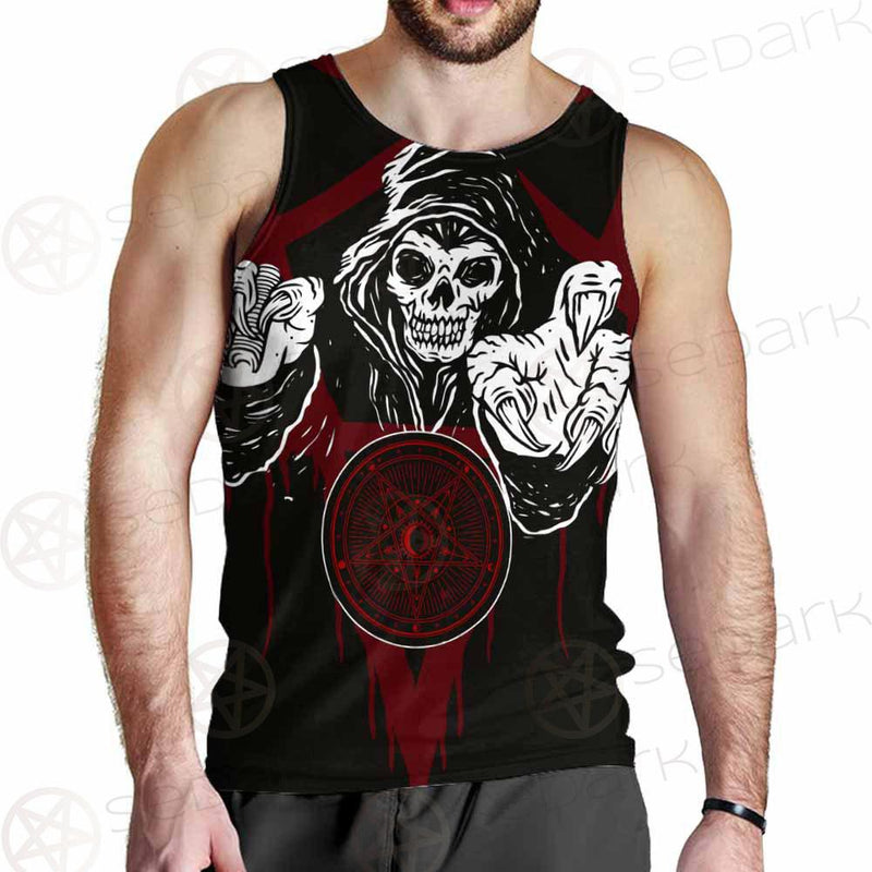Skull Pentagram SED-0118 Men Tank-tops