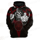 Skull Pentagram SED-0118 Hoodie Raglan