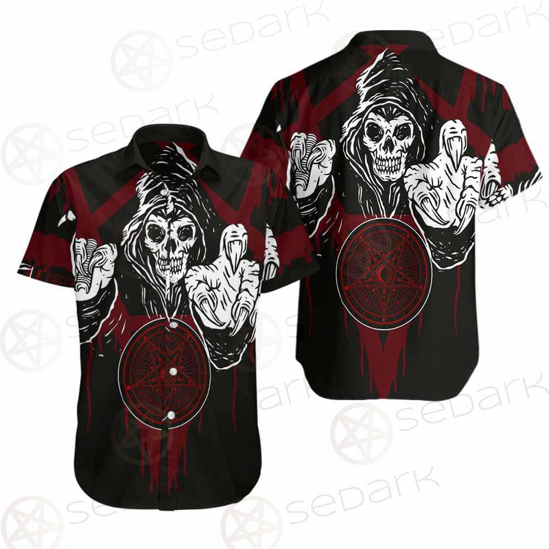 Skull Pentagram SED-0118 Shirt Allover