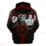 Skull Pentagram SED-0118 Hoodie Raglan Zip