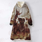 Satan Fire SED-0120 Oversized Sherpa Blanket Hoodie