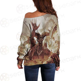 Satan Fire SED-0120 Off Shoulder Sweaters