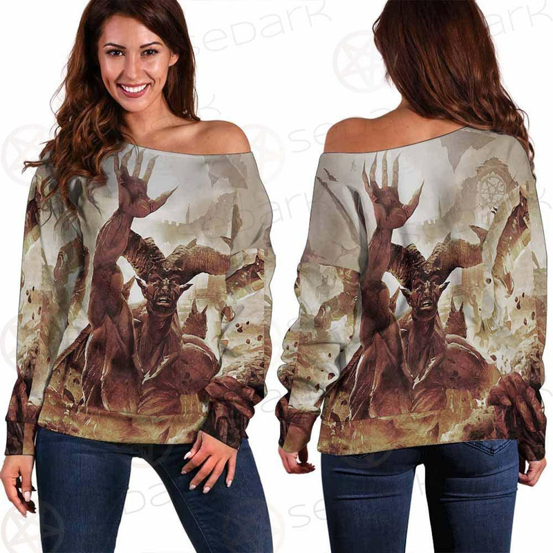 Satan Fire SED-0120 Off Shoulder Sweaters