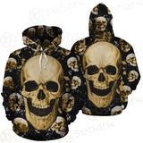 Skull Gold SED-0122 Hoodie Allover