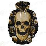 Skull Gold SED-0122 Hoodie Allover