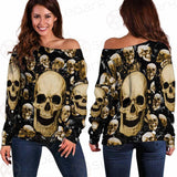 Skull Gold SED-0122 Off Shoulder Sweaters