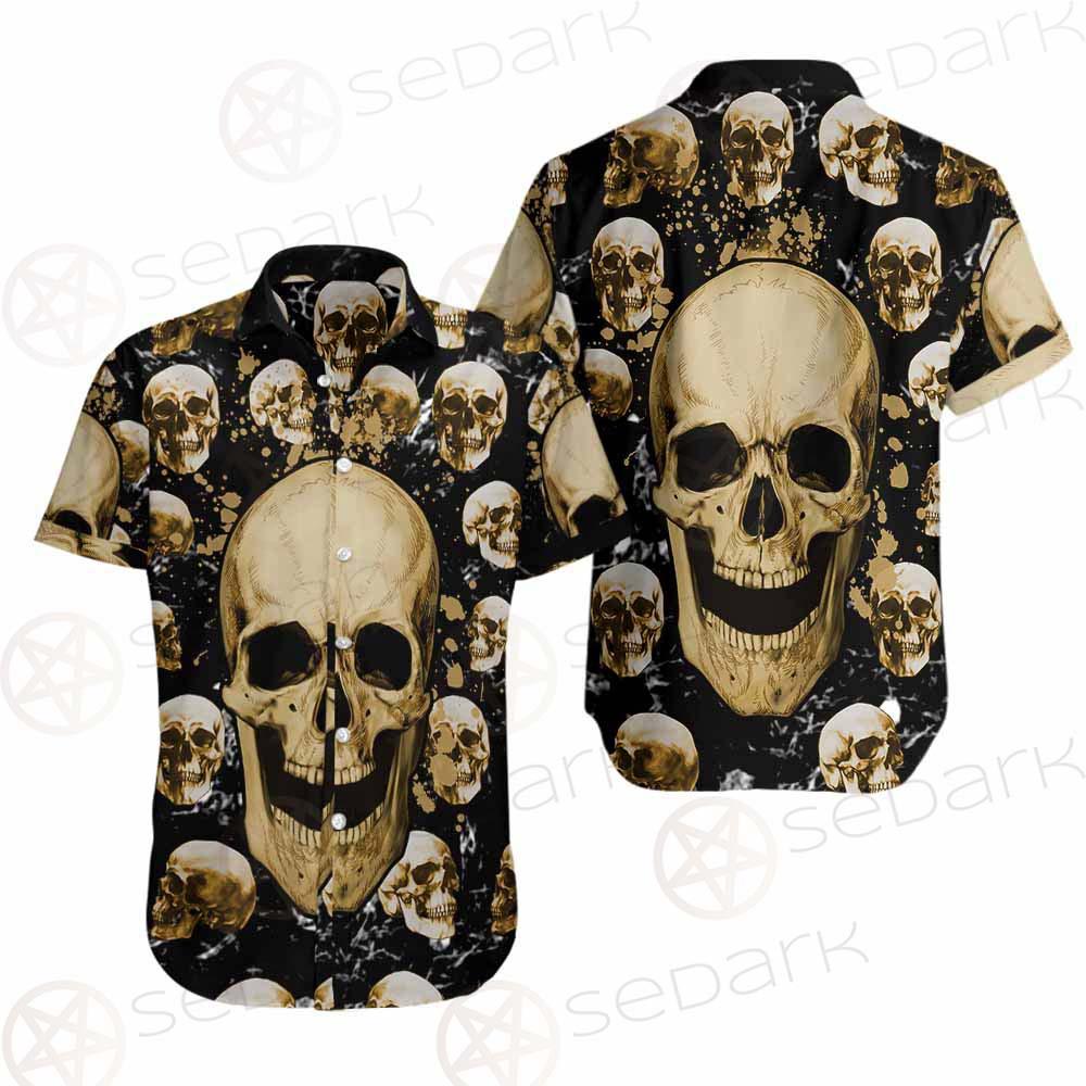 Skull Gold SED-0122 Shirt Allover
