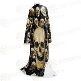 Skull Gold SED-0122 Sleeved Blanket