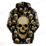 Skull Gold SED-0122 Hoodie Raglan Zip