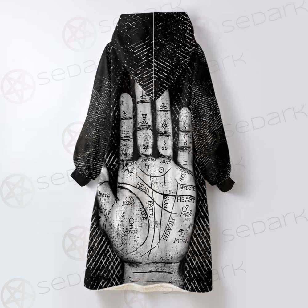 Satan Hand SED-0123 Oversized Sherpa Blanket Hoodie