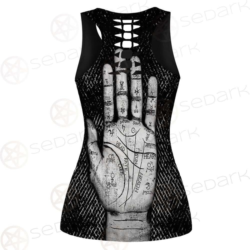 Satan Hand SED-0123 Hollow Out Tank Top
